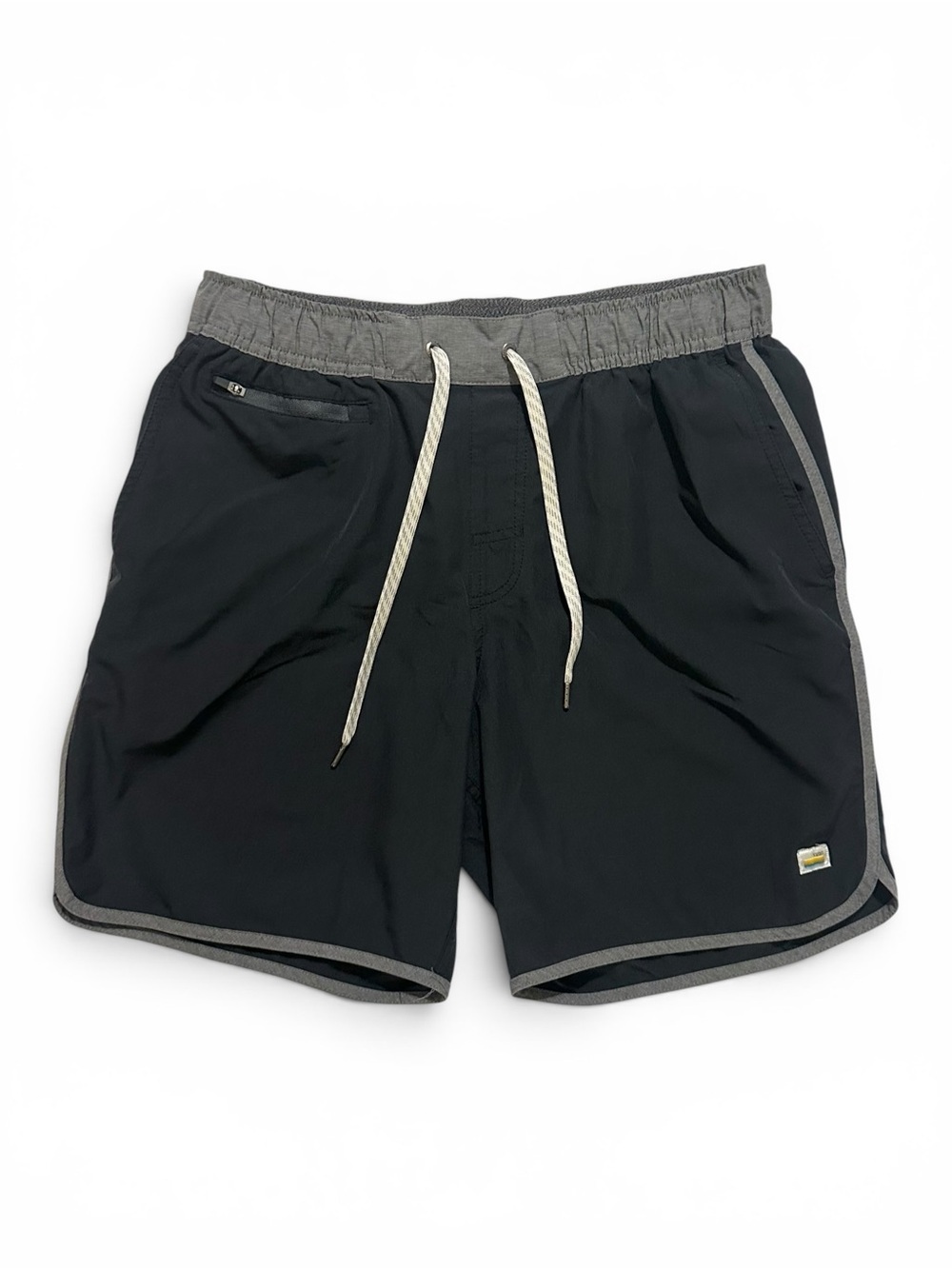 Vuori Men’s Banks Short Unlined 7” Black/Gray Medium